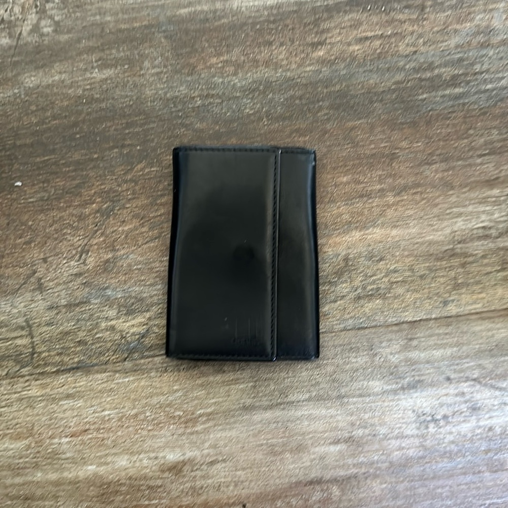Dunhill black leather key holder